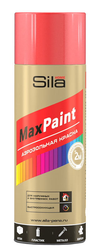 Sila HOME Max Paint, красный, краска аэрозольная