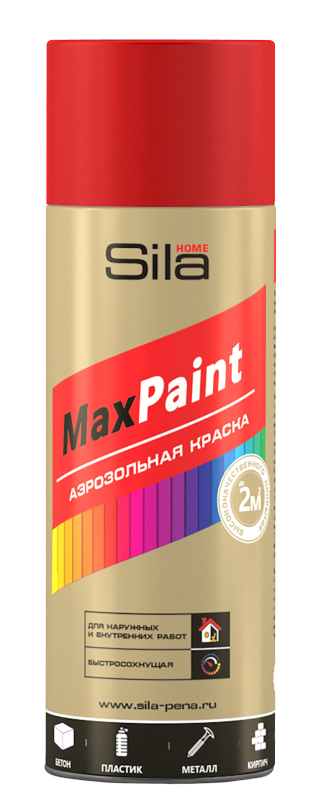Sila HOME Max Paint, темно-красный, краска аэрозольная